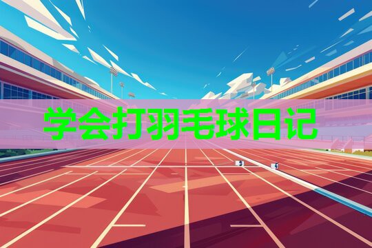 学会打羽毛球日记